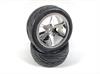 1:10 Buggy Räderset 6 Speichen/Street hinten chrome (2)