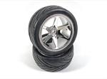 1:10 Buggy Räderset 6 Speichen/Street hinten chrome (2)