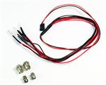 1:10 LED Set weiß/rot mit Alu-Halterung