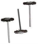 3 GOAT HAIR WHEEL BRUSHES