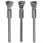 3 STEEL PENCIL BRUSHES