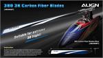 380 Carbon Fiber Blades - Blue