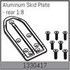 Aluminium Skid Platte - hinten 1:8