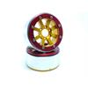 Beadlock Wheels HAMMER gold/rot 1.9 (2) ohne Radnabe