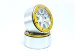 Beadlock Wheels HAMMER silber/gold 1.9 (2) ohne Radnabe