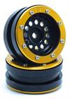 Beadlock Wheels PT-Bullet Schwarz/Gold 1.9 (2 pcs)