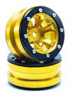 Beadlock Wheels PT- Claw Gold/Schwarz 1.9 (2 pcs)