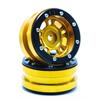 Beadlock Wheels PT- Distractor Gold/Schwarz 1.9 (2 pcs)