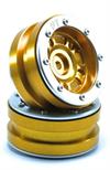 Beadlock Wheels PT- Distractor Gold/Silber 1.9 (2 pcs)