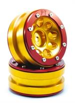 Beadlock Wheels PT- Ecohole Gold/Rot 1.9 (2 pcs)