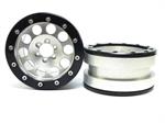 Beadlock Wheels PT-REVOLVER silver/black 2.2 (2) ohne Radnabe