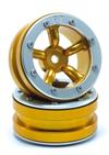 Beadlock Wheels PT-Safari Gold/Silber 1.9 (2 pcs)