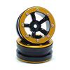 Beadlock Wheels PT-Safari Schwarz/Gold 1.9 (2 pcs)