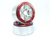 Beadlock Wheels SIXSTAR silber/rot 1.9 (2) ohne Radnabe