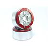 Beadlock Wheels SIXSTAR silber/rot 1.9 (2) ohne Radnabe