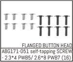 Button Head Screw M2.3*4 (8) / M2.6*8 (8)