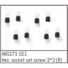 Hex. Socket Set Screw M3*3 (8)