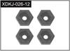 Hex Wheel Hubs (4)