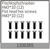 HM3*10mm Flachkopfschrauben 12 Stück