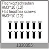 HM3*10mm Flachkopfschrauben 12 Stück