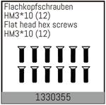 HM3*10mm Flachkopfschrauben 12 Stück