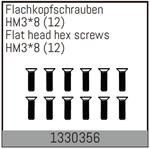 HM3*8mm Flachkopfschrauben 12 Stück