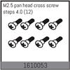 M2.5 pan head cross screw steps 4.0 (12)