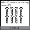 M2.6*10 pan head selt-tapping screws (8)