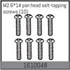 M2.6*14 pan head selt-tapping screws (10)