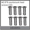 M2.6*8 countersunk head screws (10)