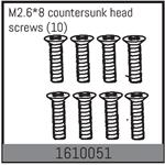 M2.6*8 countersunk head screws (10)