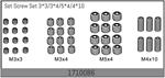Madenschraubenset 3*3/3*4/5*4/4*10
