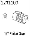 Metallritzel 14T-M0.6 CR4.4