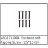 Pan Head Screw M2.5*15 (8)