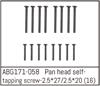 Pan Head Screw M2.5*27 (8) / M2.5*20 (8)