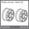 Plastic rim set - black (2)