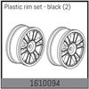 Plastic rim set - black (2)