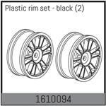 Plastic rim set - black (2)