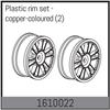 Plastic rim set - copper-coloured (2)