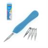 Plastic scalpel handle with #11 blades