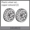 Plastic wheel set - copper-coloured (2)