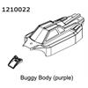 PVC Buggy Shell - blue + Stickers