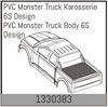 PVC Monster Truck Karosserie 6S Design