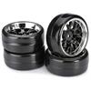 Räderset Drift LP " Wabe / Profil B" schwarz/chrom 1:10 (4)