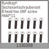 Rundkopf-Sechskantschrauben HM4*11