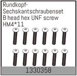 Rundkopf-Sechskantschrauben HM4*11