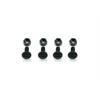 Screw M5x10 + Nut nylon black (4+4) (SER110181)
