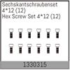 Sechskantschraubenset 4*12 (12)