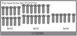 Senkkopfschraubenset 3*12/3*14