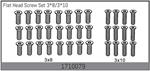 Senkkopfschraubenset 3*8/3*10